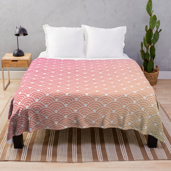 Item preview, Seigaiha Pattern in Pink Yellow Gradient designed and sold by Takeda-art.