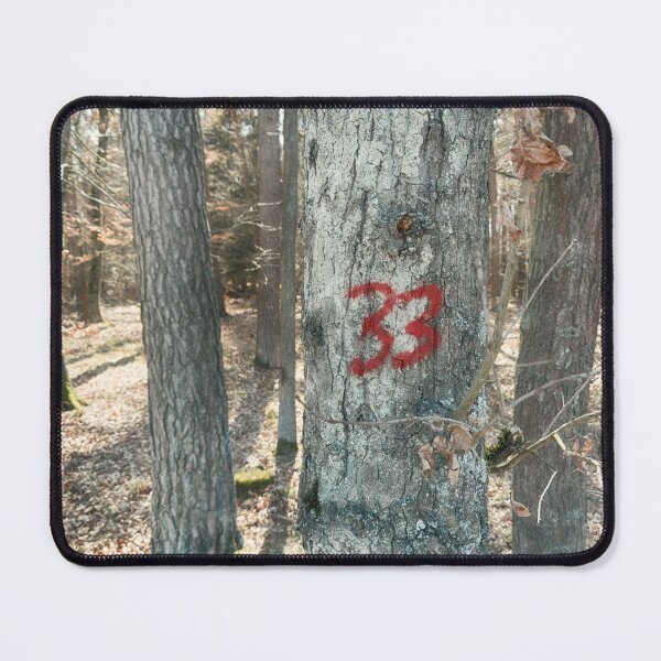 Item preview, Number 33 painted on a tree designed and sold by Ingo Menhard.