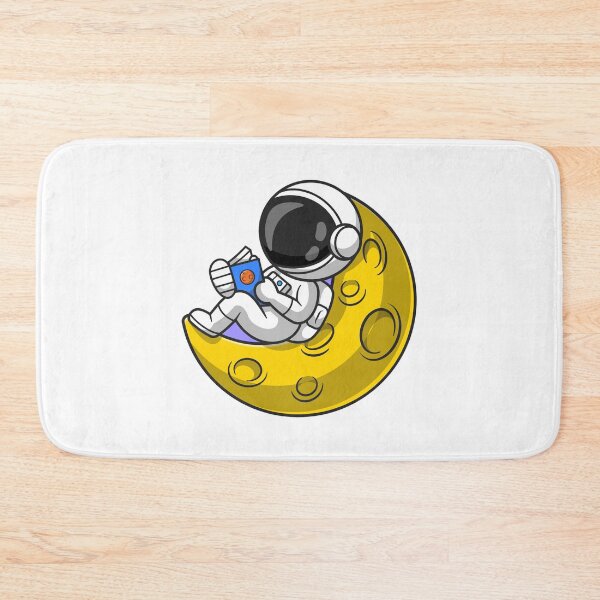 Item preview, An astronaut reading a book on the moon designed and sold by bestforyouu.