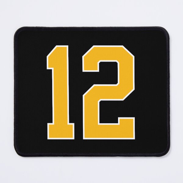 Item preview, Yellow Number 12 lucky sports jersey twelve designed and sold by HeavyStyle.