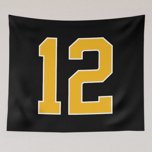 Item preview, Yellow Number 12 lucky sports jersey twelve designed and sold by HeavyStyle.