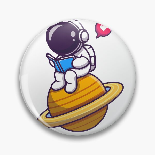 Item preview, An Astronaut Reading a Book on Saturn designed and sold by bestforyouu.