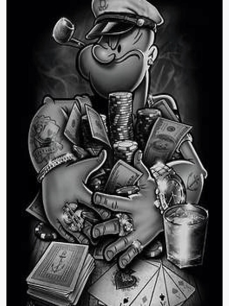 Popeye - Mine All Mine Chess T-Shirt