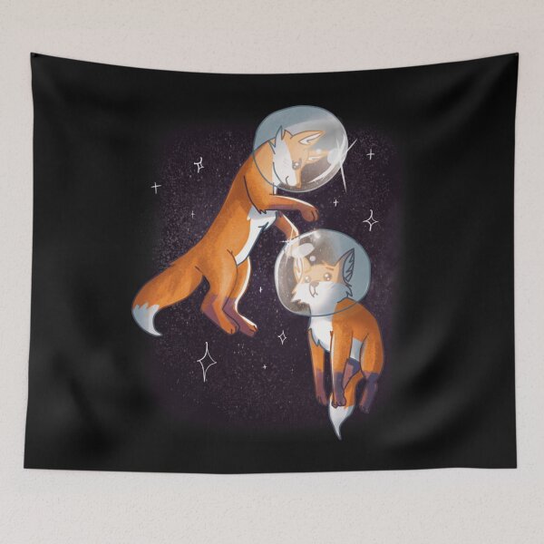 Item preview, Foxes in Outer Space Art, Astronaut Red Fox Classic . designed and sold by peternealah.