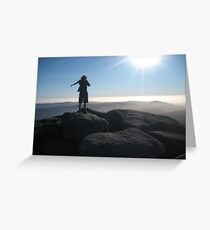 Top of the world Greeting Card