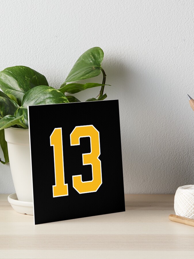 Number 13 lucky sports jersey thirteen Sticker for Sale by HeavyStyle