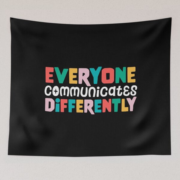 Item preview, Everyone Communicates Differently  designed and sold by Dolphin Graphic.
