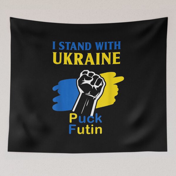 Item preview, Puck Futin I Stand With Ukraine Ukrainian Flag Men Women  designed and sold by doriaali.