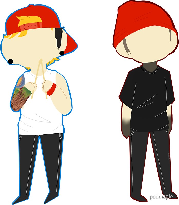 Twenty One Pilots Drawing Stickers Redbubble 3554