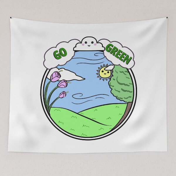 Item preview, "Go Green" Environmental Awareness Design designed and sold by MayTeaArt.