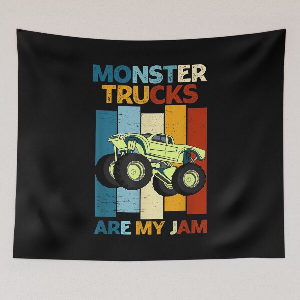 Item preview, Vintage Retro Monster Trucks Are My Jam Monster Truck  designed and sold by doriaali.