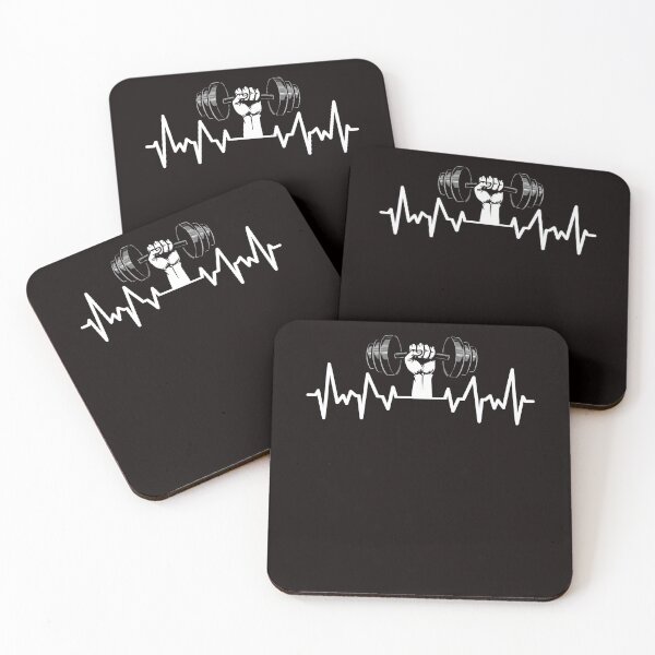 Item preview, Heartbeat Bodybuilding Weightlifting Workout Gym Fitness designed and sold by TomGiantDesigns.