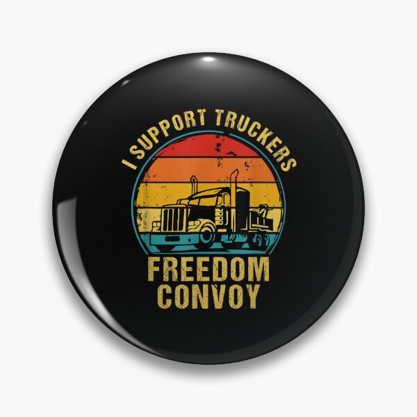 Item preview, I Support Truckers Freedom Convoy Canada Trucker Vintage  designed and sold by doriaali.