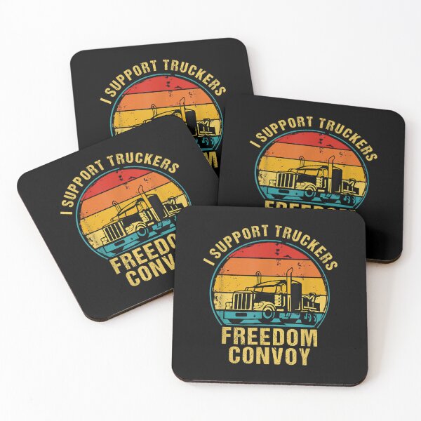 Item preview, I Support Truckers Freedom Convoy Canada Trucker Vintage  designed and sold by doriaali.