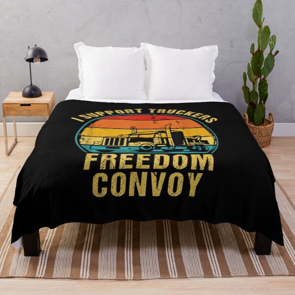 Item preview, I Support Truckers Freedom Convoy Canada Trucker Vintage  designed and sold by doriaali.