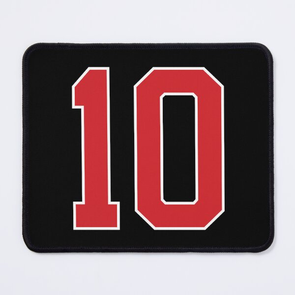 Item preview, Sports Number 10, red black color lucky sport ten designed and sold by ArtIsParty.
