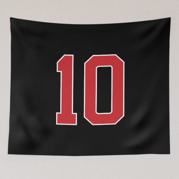 Item preview, Sports Number 10, red black color lucky sport ten designed and sold by ArtIsParty.