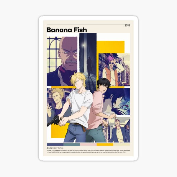 Banana Fish Fanart Stickers For Sale Redbubble