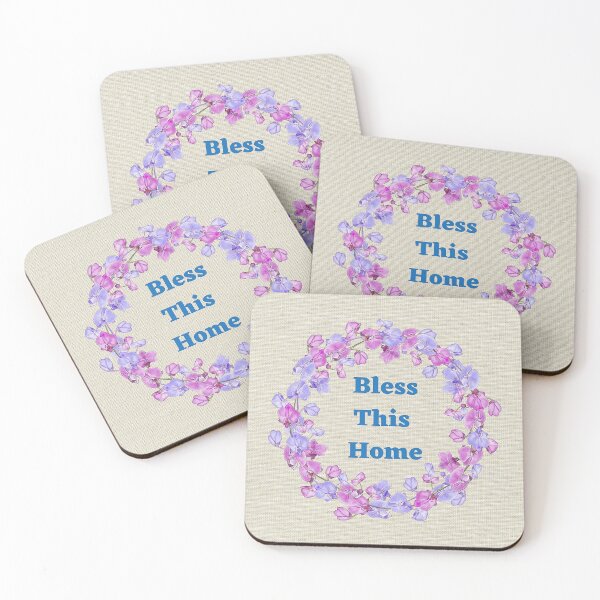 Item preview, Pretty Bless This Home Design Flower Wreath designed and sold by debmund.