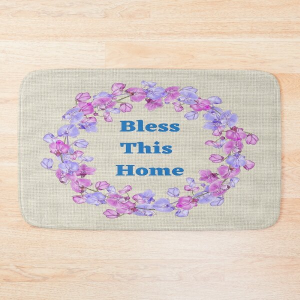 Item preview, Pretty Bless This Home Design Flower Wreath designed and sold by debmund.