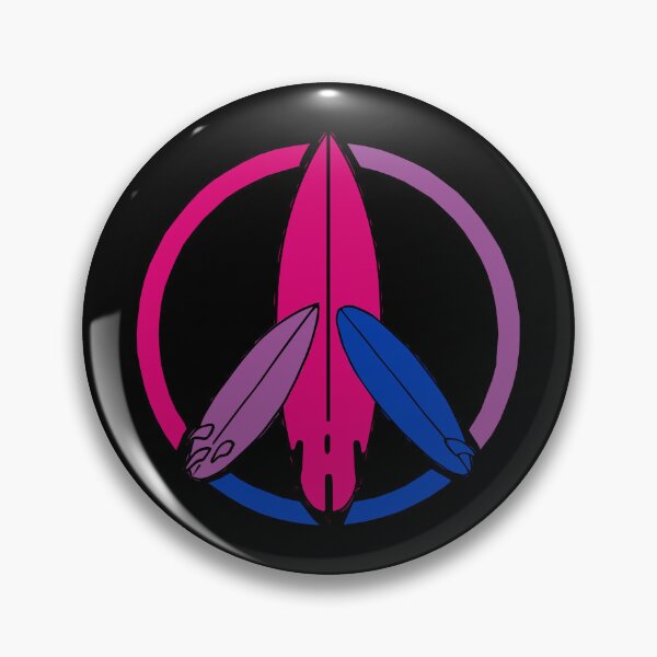 Item preview, Bisexual Surfer Peace designed and sold by Pridish.