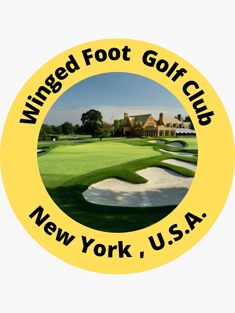 "Winged Foot Golf Club, New York, USA" Sticker by ContentCreation