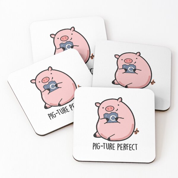 Item preview, Pig-ture Perfect Photography Funny Pig Puns  designed and sold by punnybone.