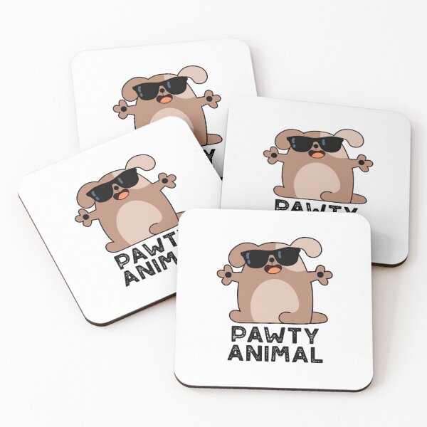 Item preview, Pawty Animal Funny Party Dog Puns  designed and sold by punnybone.