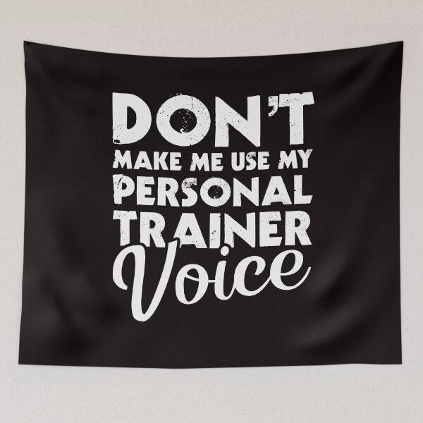 Item preview, Personal Trainer Voice Fitness Instructor Workout Gym Coach designed and sold by TomGiantDesigns.