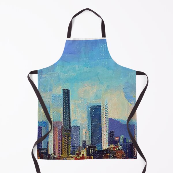 Item preview, Oil painting of Frankfort Skyline by AI. - US Cityscape designed and sold by AIArtWizard ⭐⭐⭐⭐⭐.