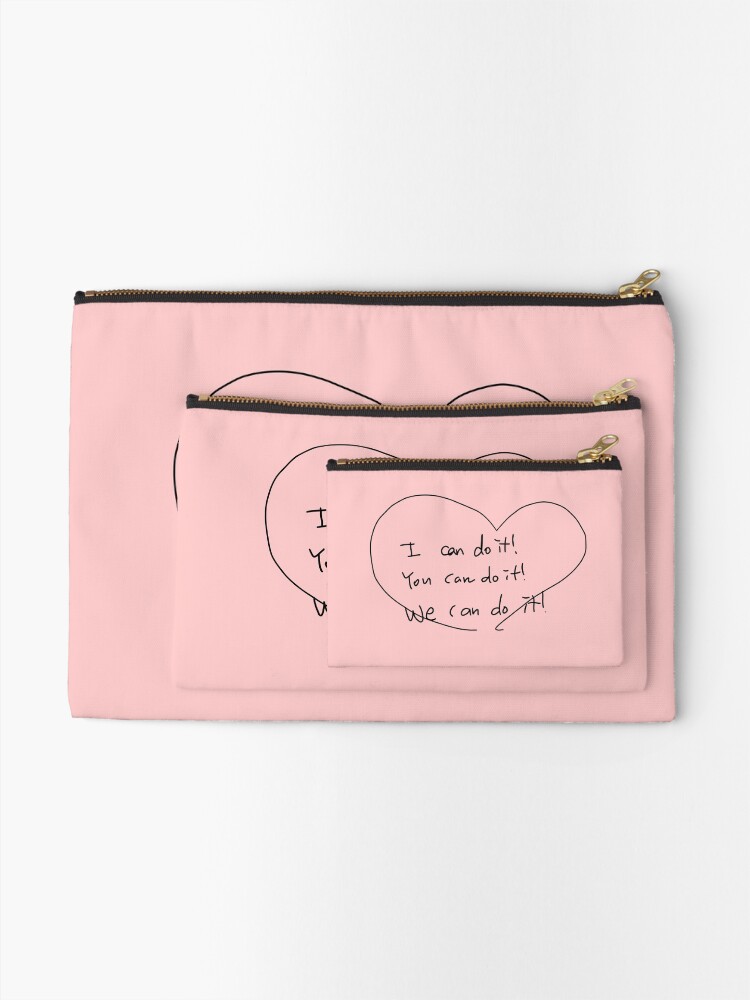 Alternate view of NCT 127 Jaehyun's CUTE English Message Zipper Pouch