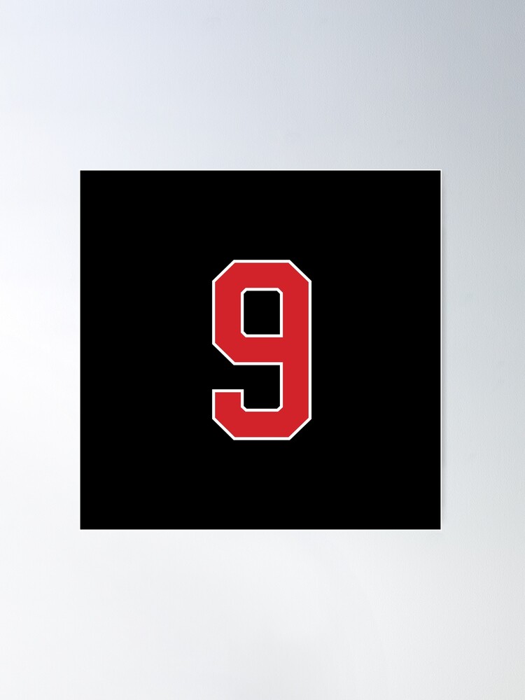 Number Sports Graphic 9インチ　 男性用　ブラック×レッド Number Sports Graphic 9インチ 男性用 ブラック×レッド