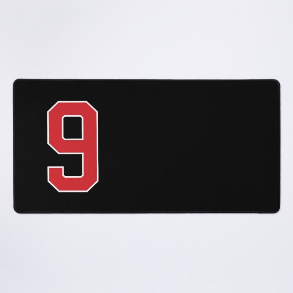 Item preview, Sports Number 9, red black color lucky sport nine designed and sold by ArtIsParty.