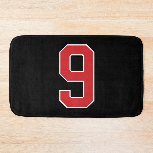 Item preview, Sports Number 9, red black color lucky sport nine designed and sold by ArtIsParty.