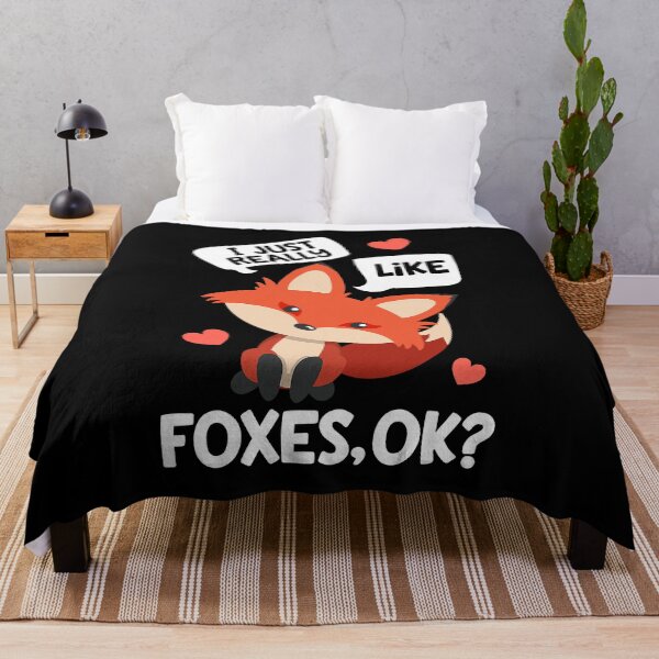 Item preview, I Just Really Like Foxes OK Funny Fox Lover Girls Animal designed and sold by PerkinsAarav.