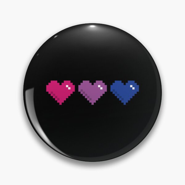 Item preview, Bisexual Pixel Hearts  designed and sold by Pridish.