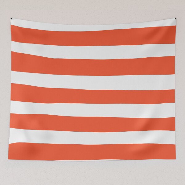 Item preview, Uneven Stripes - Orange and White designed and sold by LAEC-Shop.