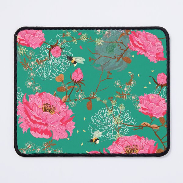 Item preview, Art Nouveau Bees and Flowers designed and sold by FutureIsRetro.