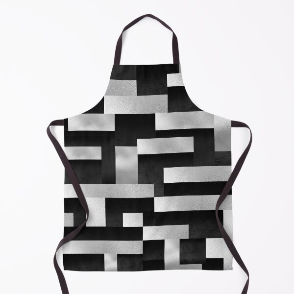 Item preview, Black leather and silver foil geometric designed and sold by IONcreatION.