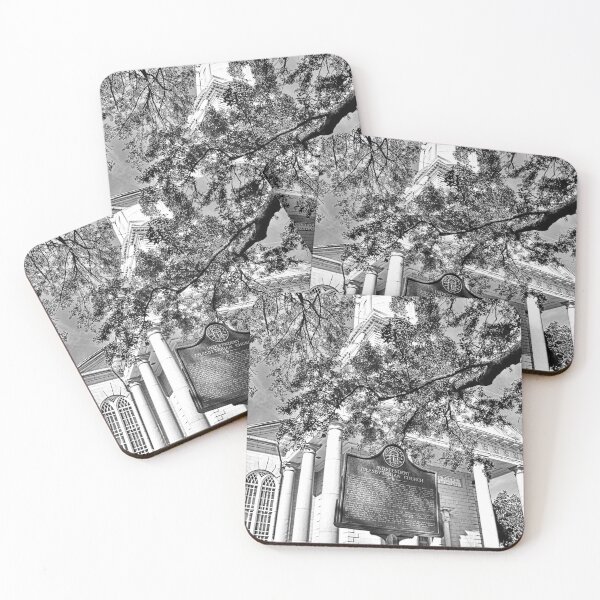 Item preview,  Independent Presbyterian Church Savannah Georgia Black and White designed and sold by LisaWootenPhoto.