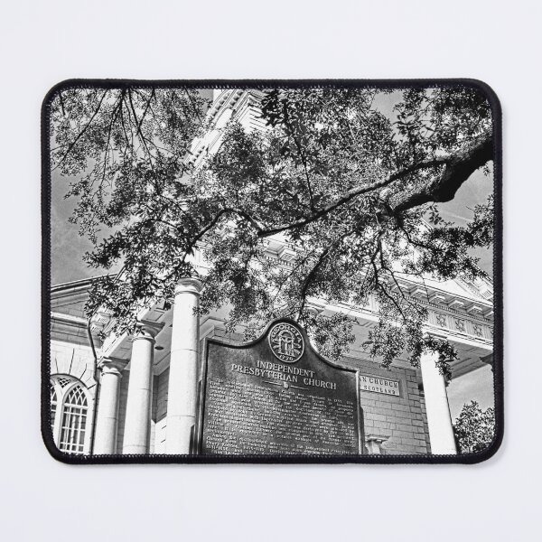 Item preview, Independent Presbyterian Church Savannah Georgia Black and White designed and sold by LisaWootenPhoto.