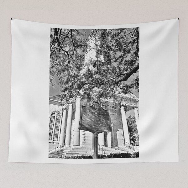 Item preview,  Independent Presbyterian Church Savannah Georgia Black and White designed and sold by LisaWootenPhoto.