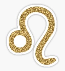 Leo Sparkly Astrological Sign Sticker