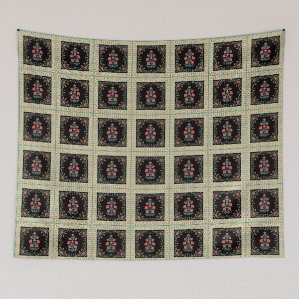Item preview, Mughal Empire inspired Floral Motif Pattern  designed and sold by AppareIIndustry.