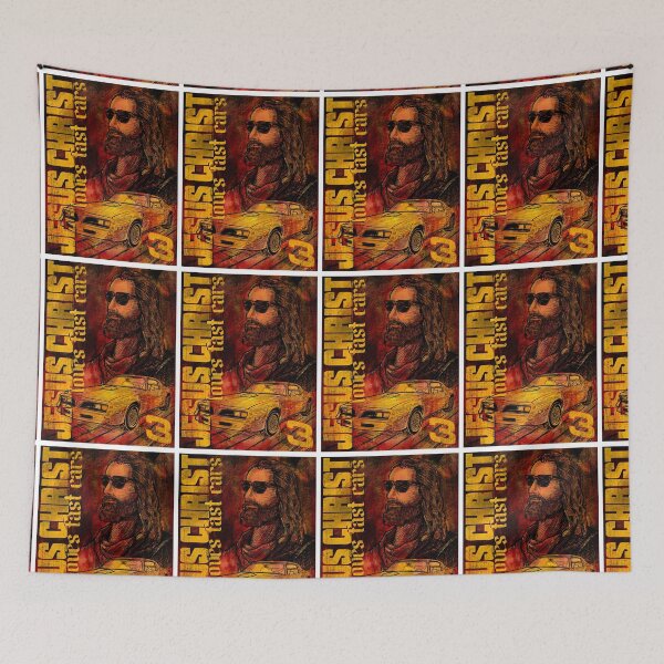 Item preview, Jesucristo ama los autos veloces designed and sold by ScruffyMachine.