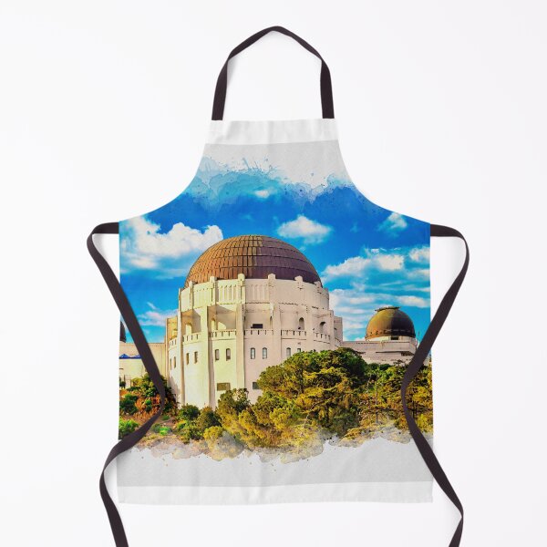 Item preview, Griffith Observatory, Los Angeles - watercolor painting designed and sold by NickoPrints.
