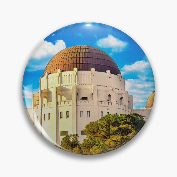 Item preview, Griffith Observatory, Los Angeles - watercolor painting designed and sold by NickoPrints.