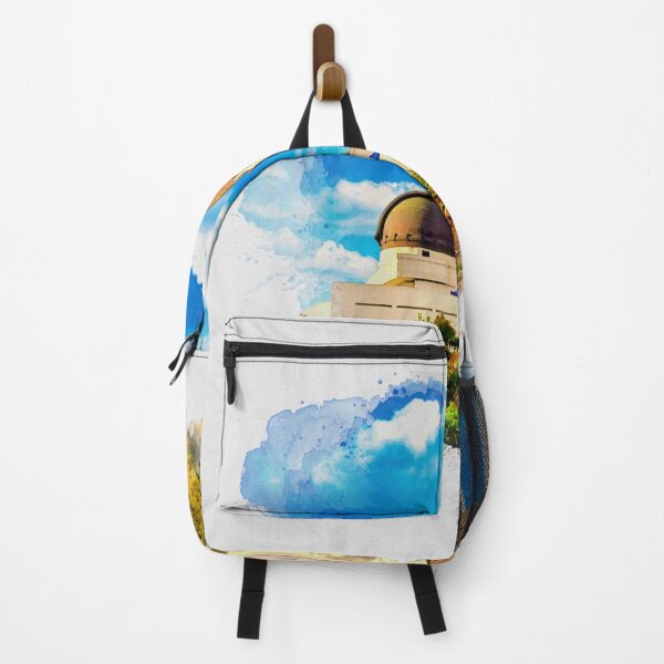 Item preview, Griffith Observatory, Los Angeles - watercolor painting designed and sold by NickoPrints.