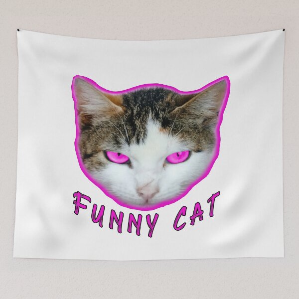 Item preview, American Shorthair Happy Funny Cat designed and sold by Tiziza.