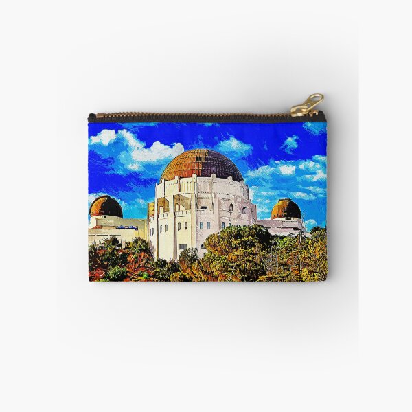 Item preview, Griffith Observatory, Los Angeles - impressionist painting designed and sold by NickoPrints.